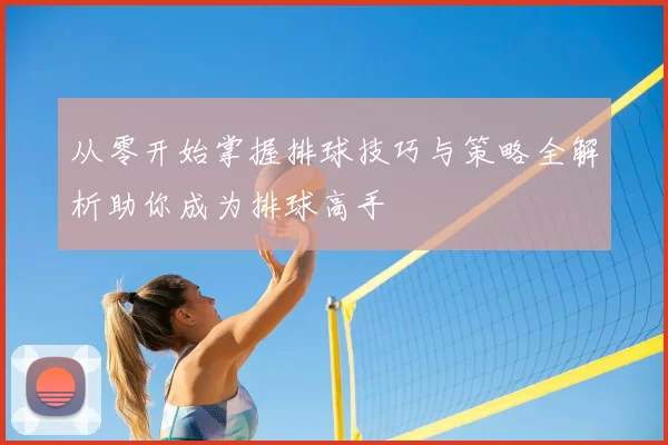 从零开始掌握排球技巧与策略全解析助你成为排球高手