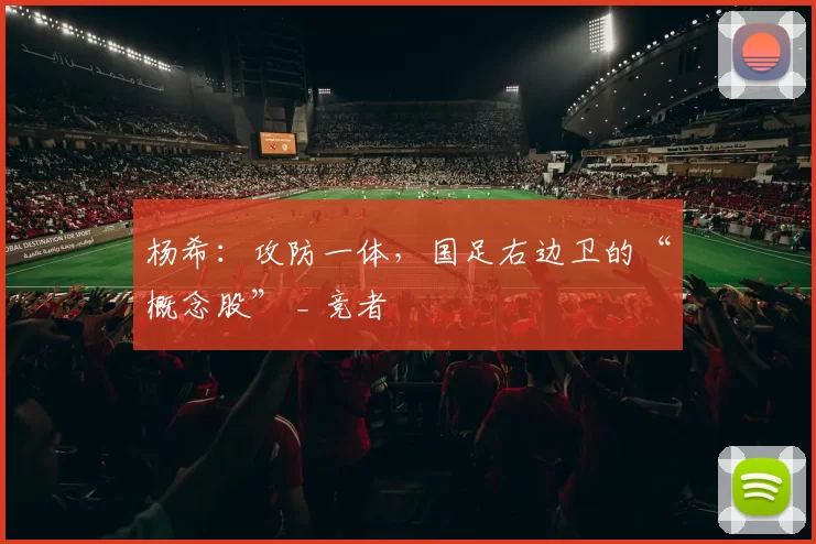 杨希:攻防一体,国足右边卫的“概念股” _ 竞者